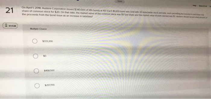  t h e one 21 On April 1, 2018. Austere Corporation
