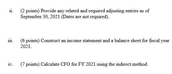 year 2020 (2021) starts on October 1, 2019 (2020) and ends on