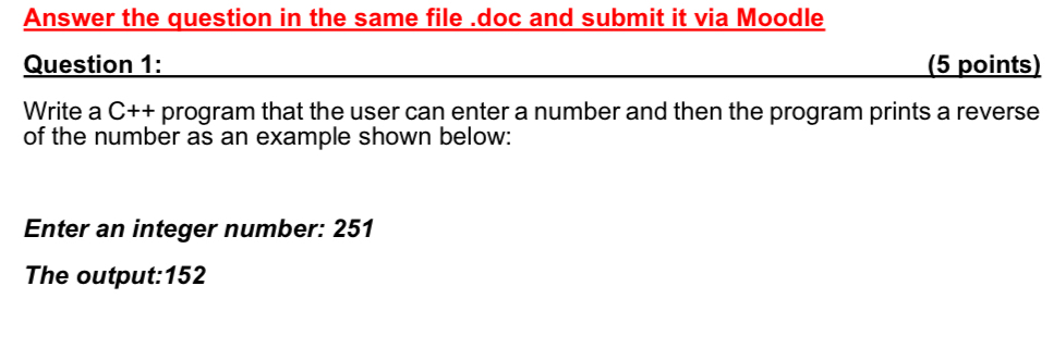  Answer the question in the same file .doc and submit it