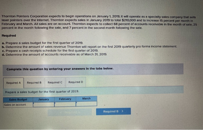  please be clear Thornton Pointers Corporation expects to begin operations on