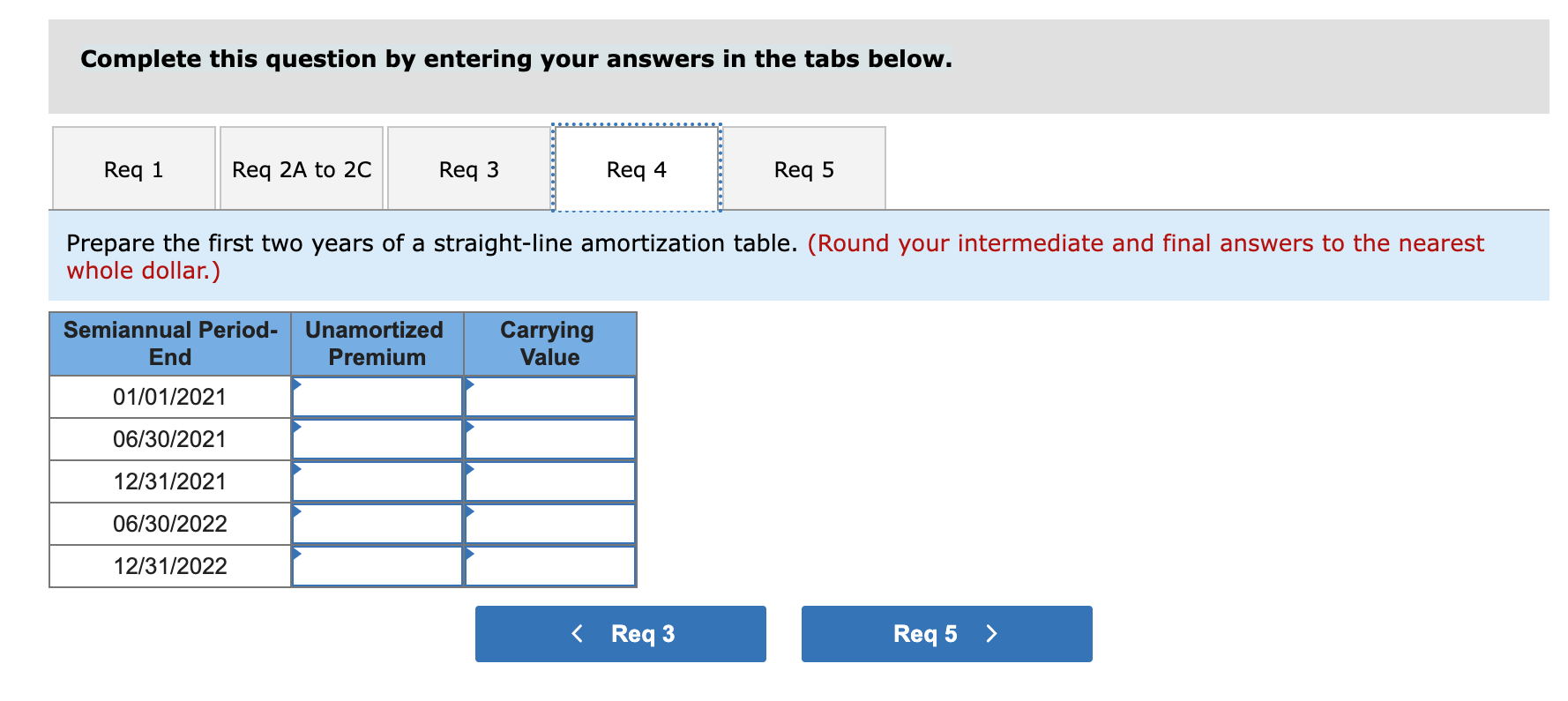 bond premium LO P3 The bonds are issued at a price of