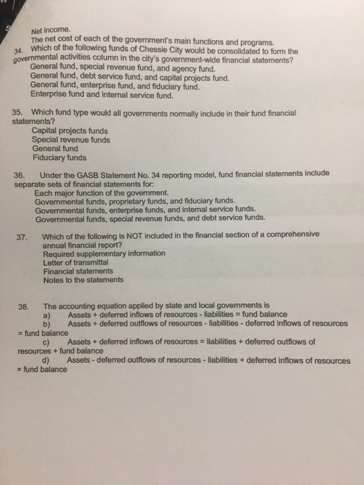 fund? Permanent fund. Agency fund. Capital projects fund. Debt service fund. 16.