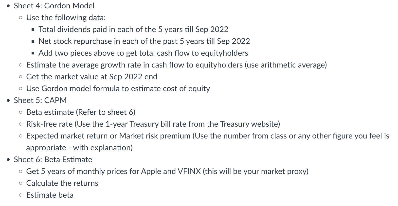 Equity Value - Debt Value (Refer to entry on Sheet 3) -