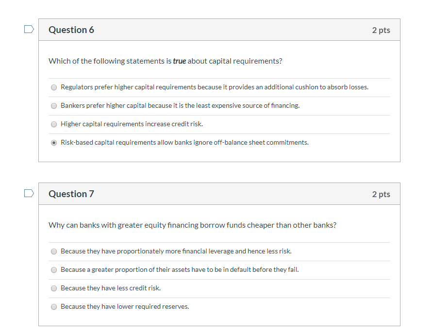 Question 10 question still Yes or No Question 6 2 pts