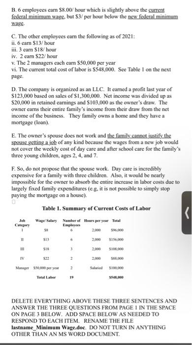 has passed a new federal minimum wage of $11,00 / hour. It