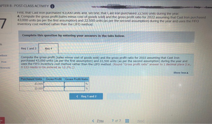 Iron's December 31, 2021, fiscal year-end inventory consisted of the following (listed