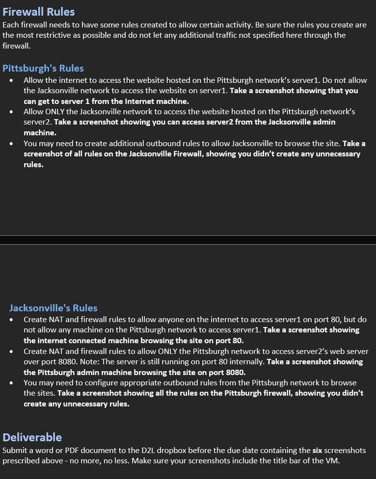 The Network You have two separate networks in the lab, one called