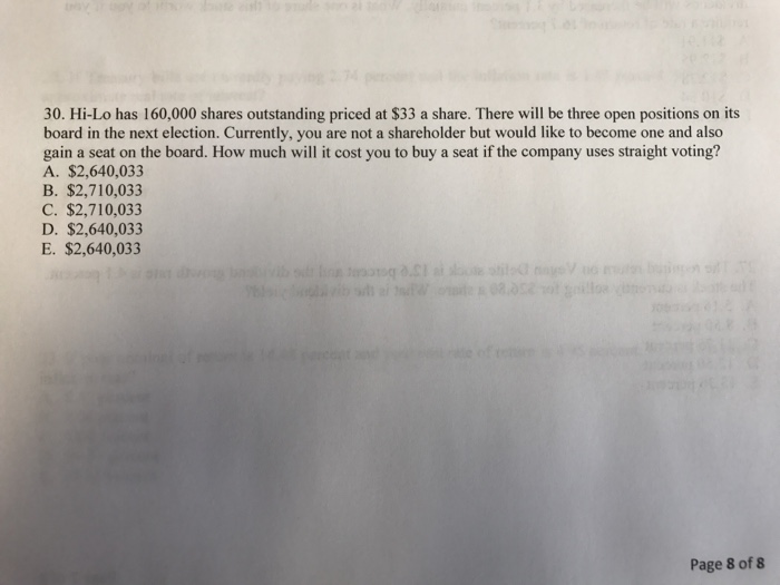  Help with question. Can you also show work please?! 30. Hi-Lo