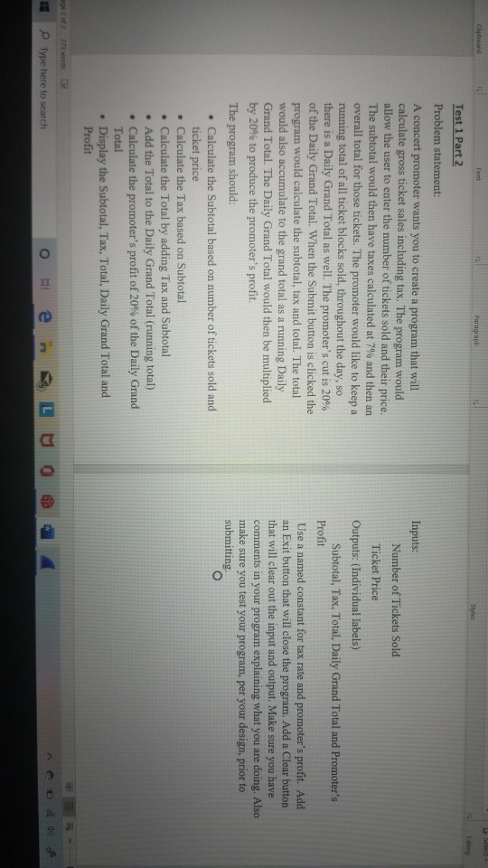 I need you guys to make me a program for this