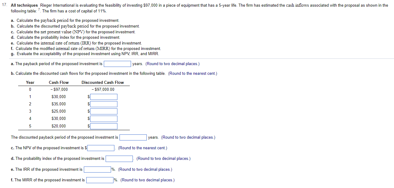 Answer the entire problem, please!!! There are various steps. This is my