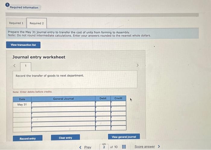 report LO C2, P4 Assume that Tamar uses the FIFO method of
