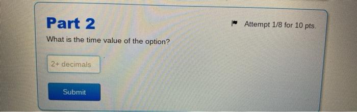current price of $100 has a strike price of $84 and currently