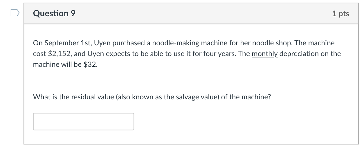 for $8,739 at the beginning of Year 1. He expects the machine