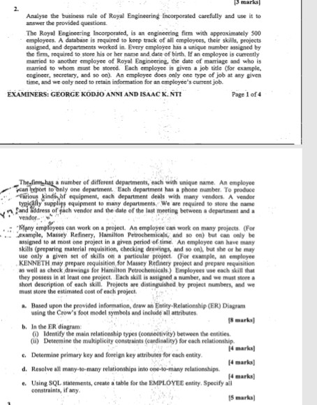  This is an introduction to database question which needs deep understanding