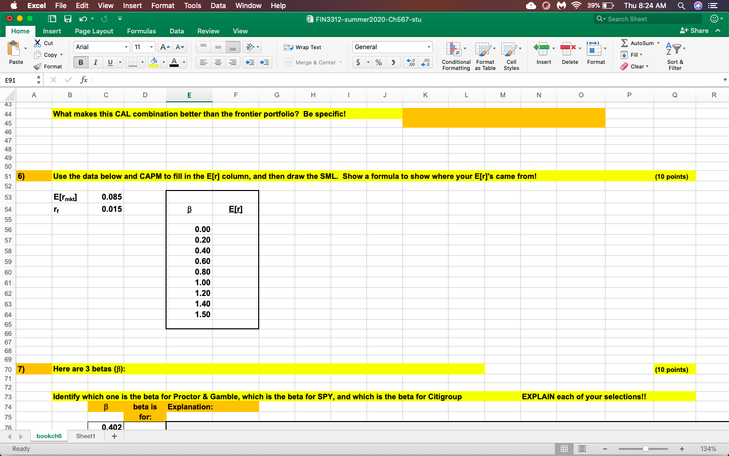  I need help with question 6 that is shown in the