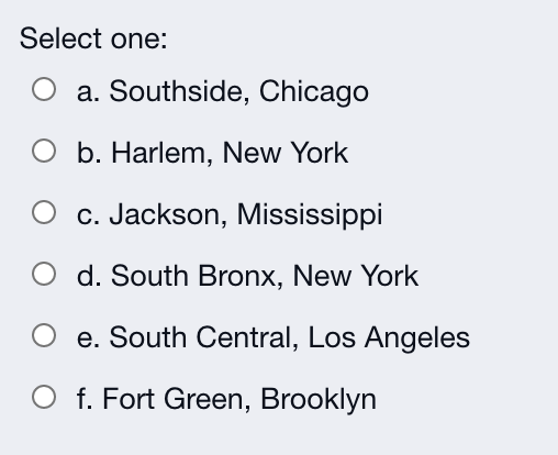 1- Based on the readings, documentary Hip Hop Evolution-The Foundation, Where did