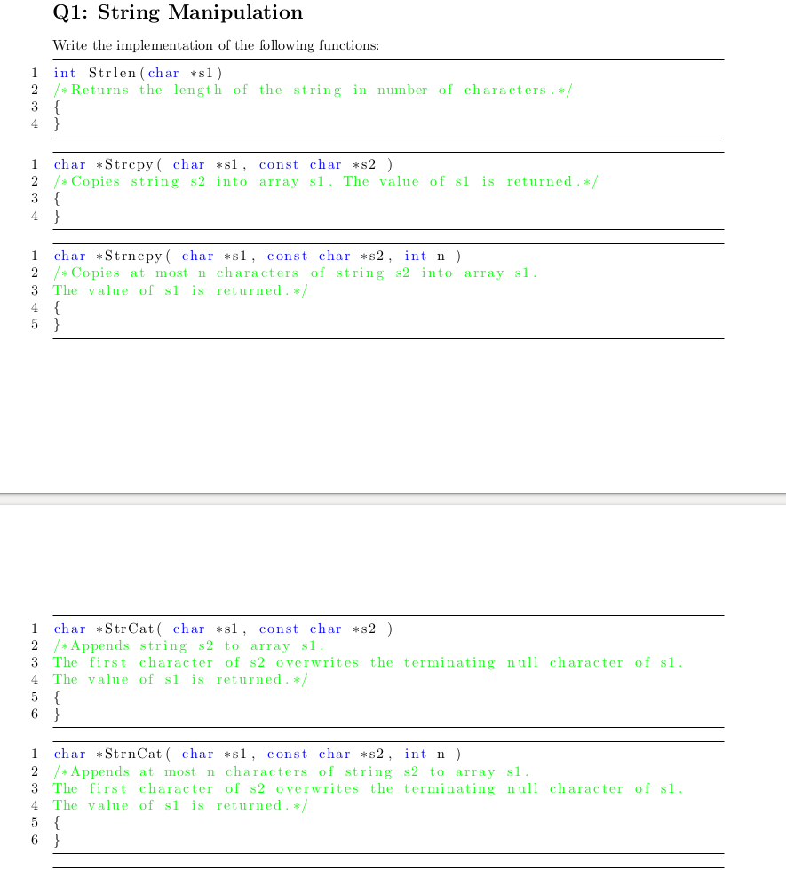  IMPORTANT NOTE = MUST USE *char INSTEAD OF STRINGS. STRINGS MUST
