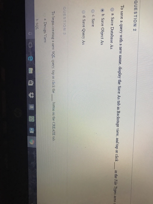  To save a query with a new name, display Save As