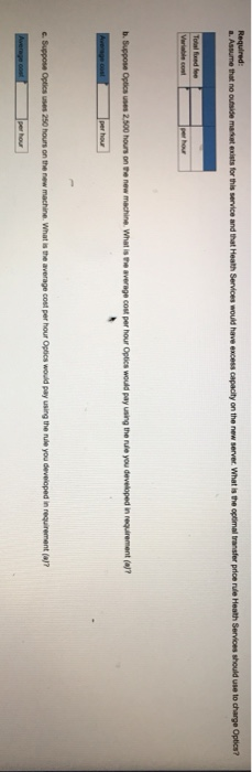 a large mul division firm. One division, Health Services, is well known