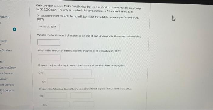  On Nowember 1, 2023, Mick's Mostly Meat Inc, issues a short