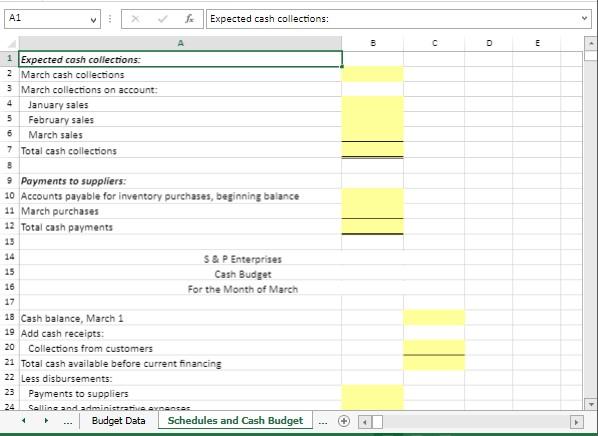 Use the information included In the Excel Simulation and the Excel functions