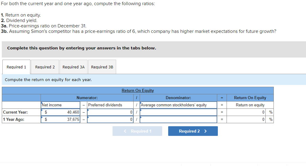  For Year Ended December 31 Current Year 1 Year Ago Sales