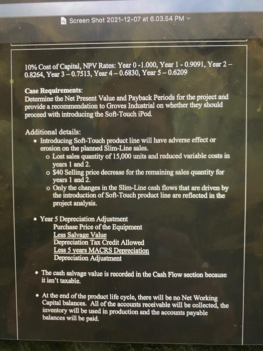 at 6.04.28 PM Overview of the Groves Industrial Case Basic Premise R&D