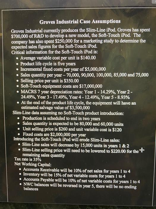 has developed a potential new product, the Soft- Touch iPod. A marketing