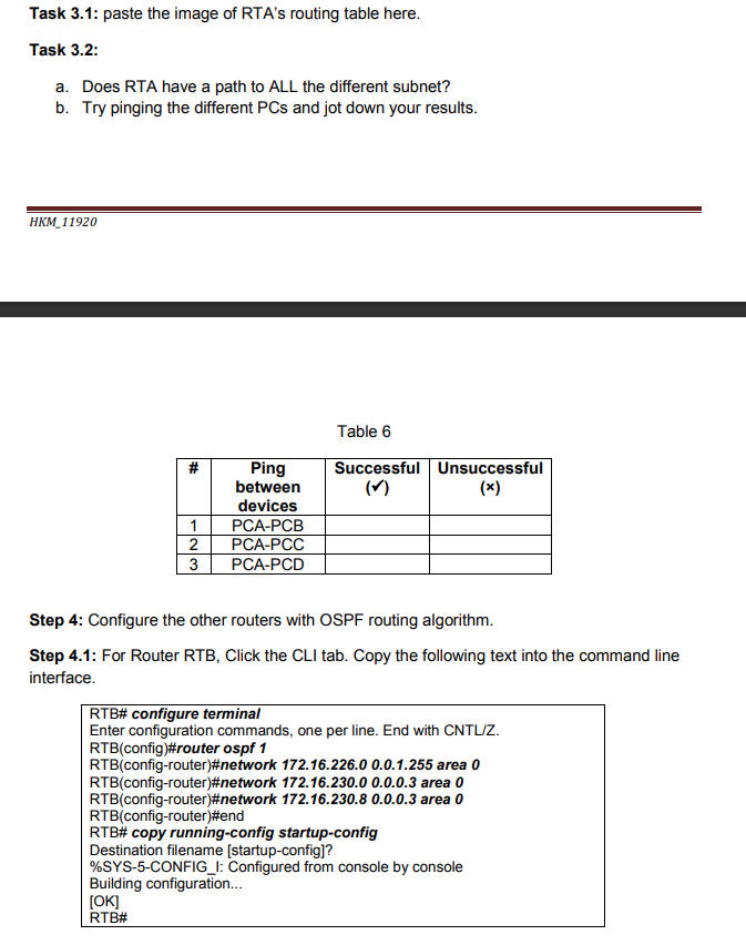 these subnets? (Hint: Given the IP address and the subnet mask, you