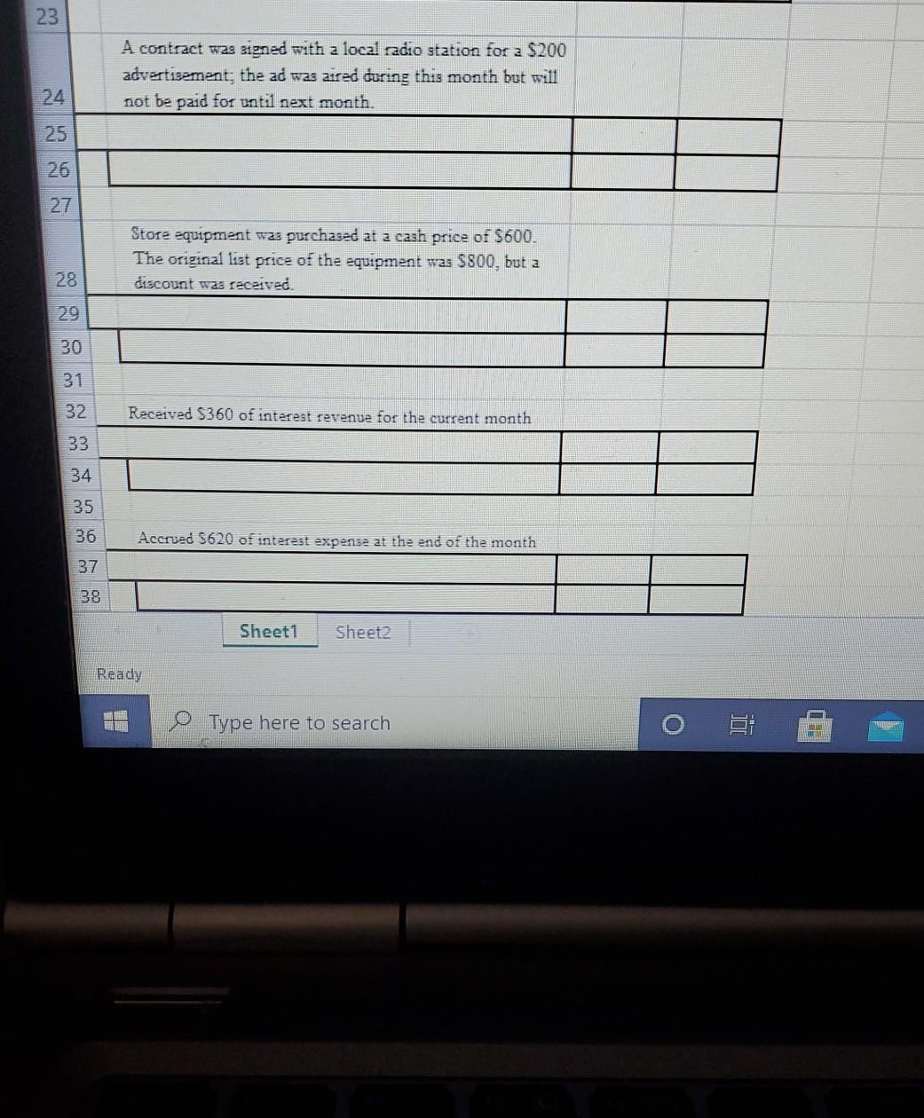 During the month, the board of directors declared a cash dividend of