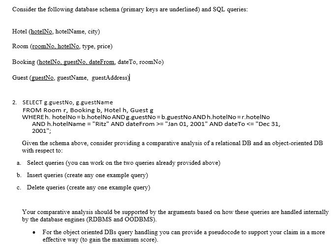 tool doesn't matter Consider the following database schema (primary keys are underlined)