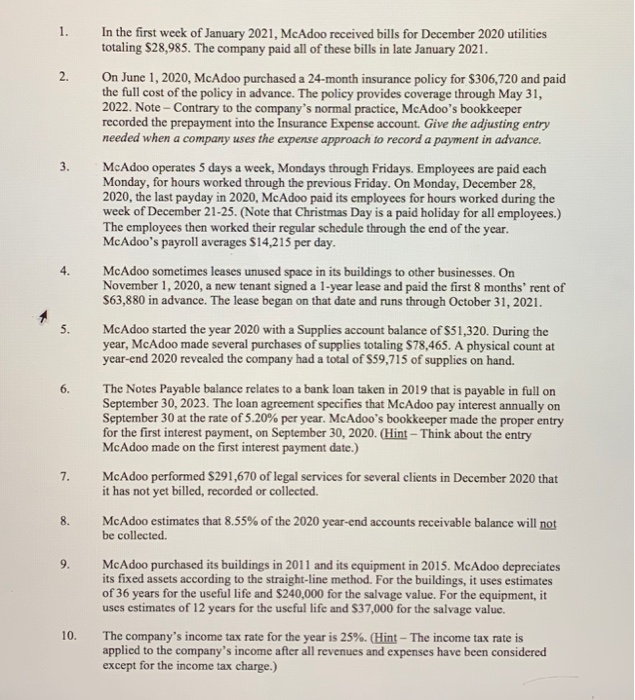 for Doubtful Acounts $13,748 Land $317,510 Buildings $1,185,000 Accumulated Depreciation- Buildings $223,125