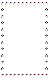 consist of one integer, N. Format Output Output the pattern based on