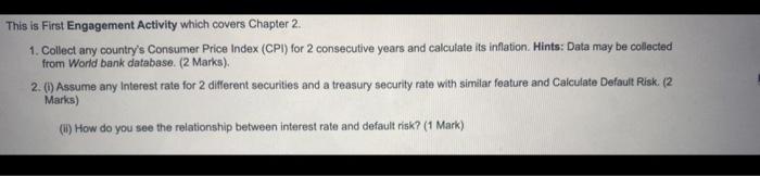  This is First Engagement Activity which covers Chapter 2. 1. Collect