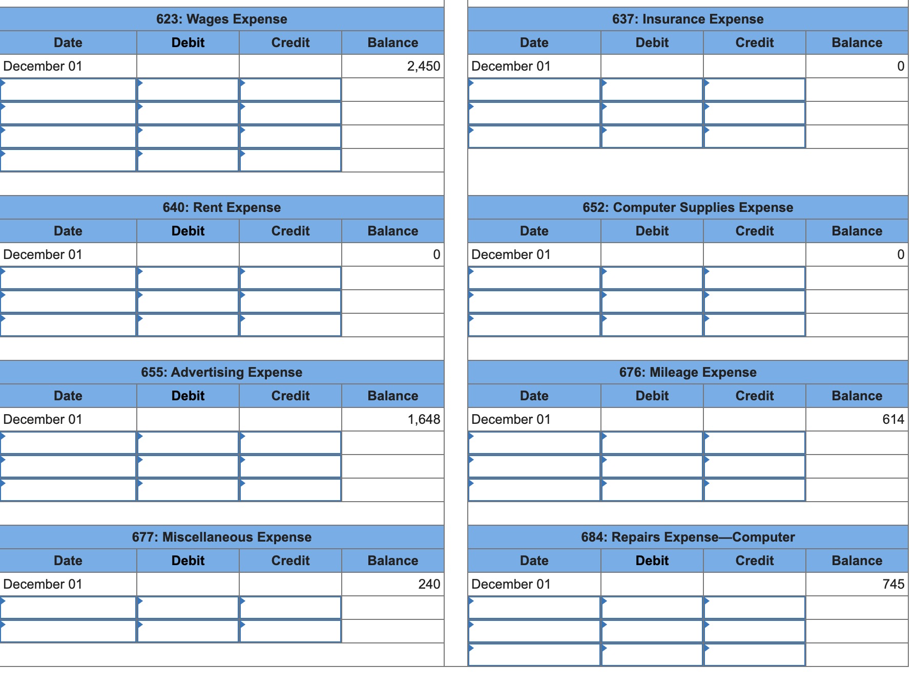 October and November of 2021) follows. Business Solutions had the following transactions