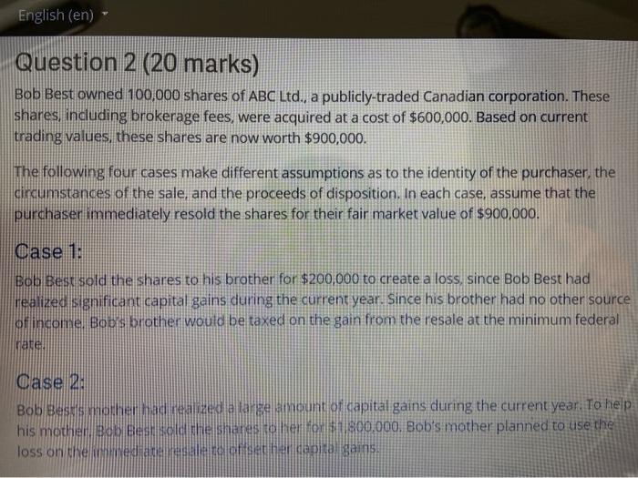 case 1-2, specify tax consequences, and whether tax planning objextuce was achieved