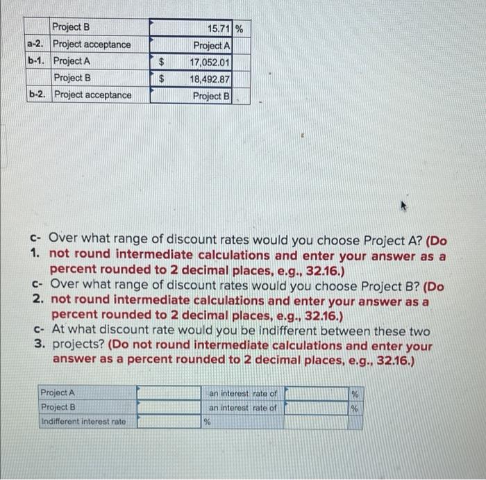 mutually exclusive projects: Year 0 1 2 3 4 Cash Flow Cash