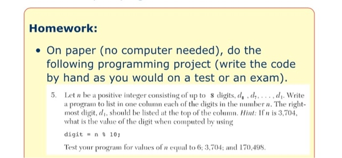 calculates the average. Make sure that your program displays the answer on