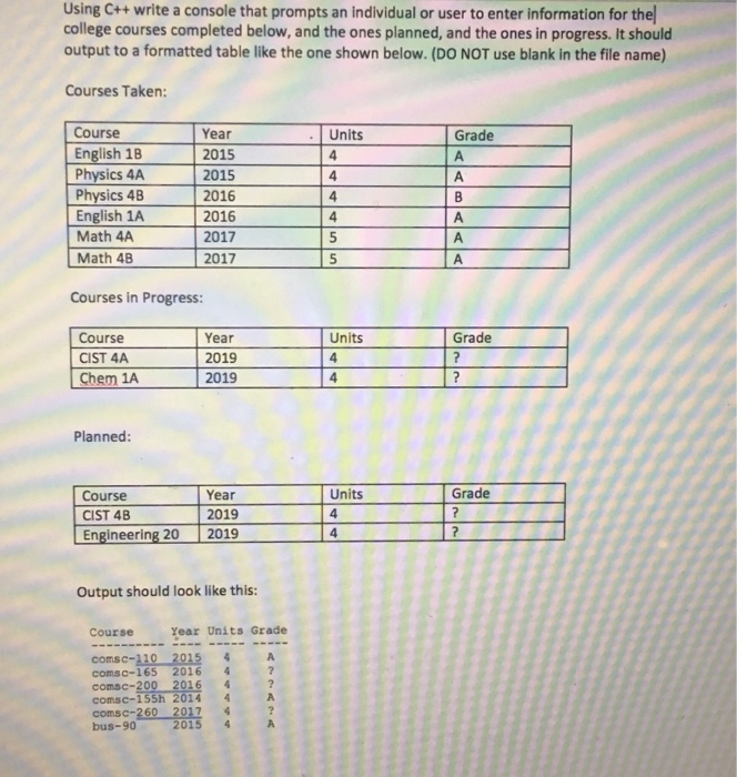  example (the code cant be exactly the same as this but