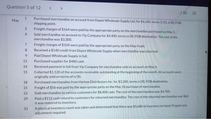 of 12 - 130 III Piper Specialty Store Ltd. completed the following