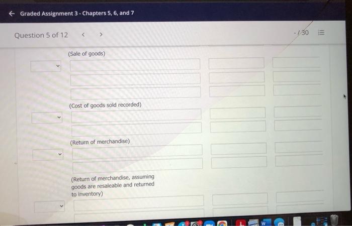 May 3 4 7 8 9 11 Purchased merchandise on account from