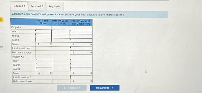 index LO P3 Following is information on two alternative investment projects being