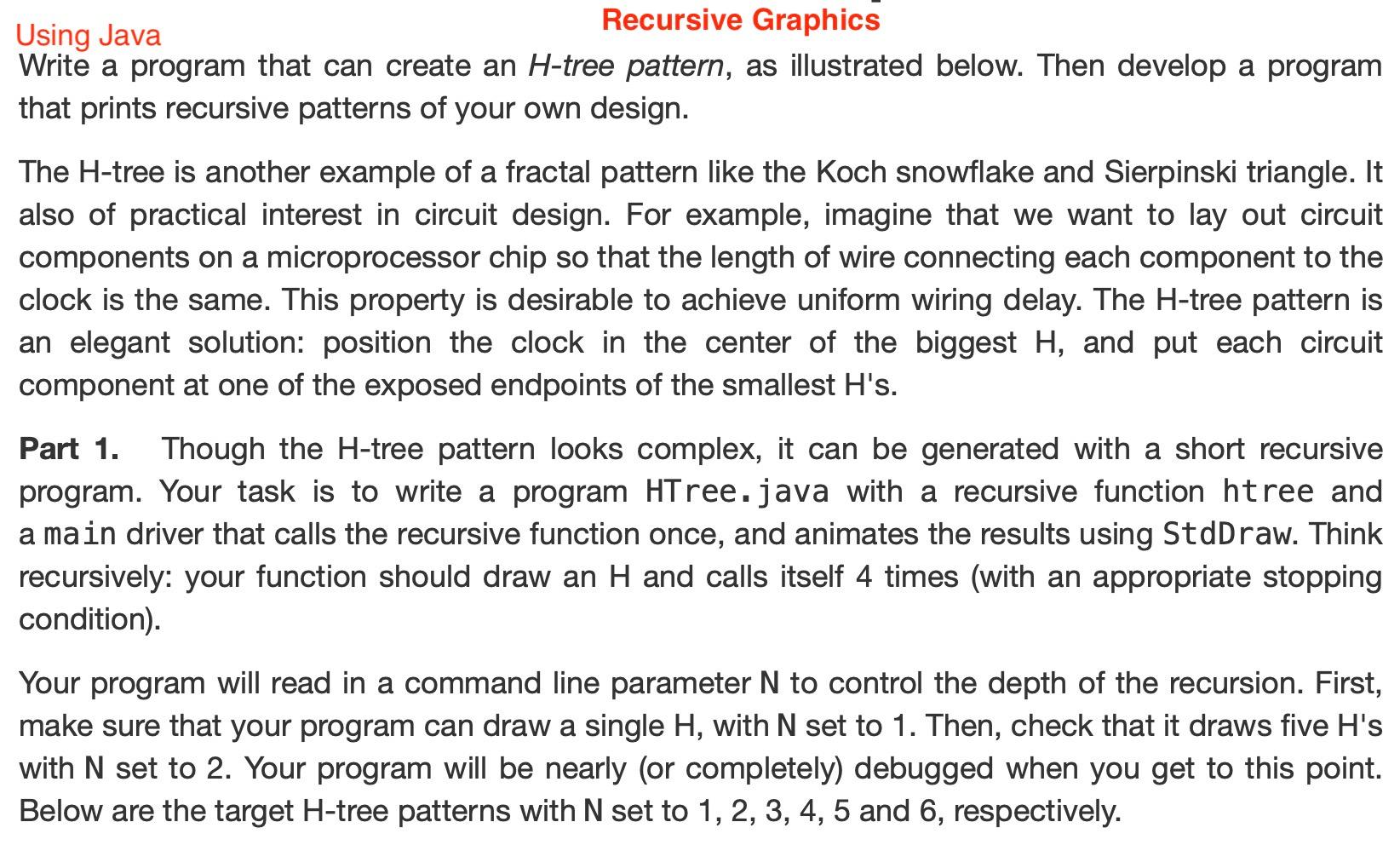 Please provide full Java source code for the task along with step-by-step