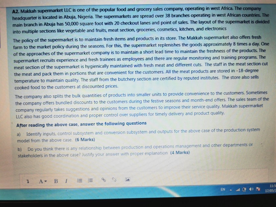  Production And Operations Management Sec-1 with B Shivakumar for Sem 2