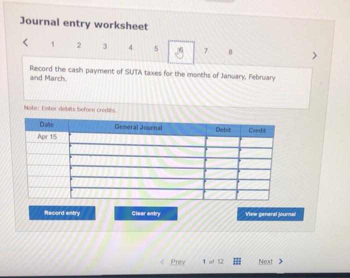 Payable, $784. (The balances of these accounts represent total liabilities for both