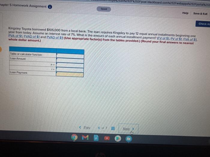  252F252Fpost blackboard.com 252Fwebapps252Fporta252 mapter 5 Homework Assignment Saved Help Save &