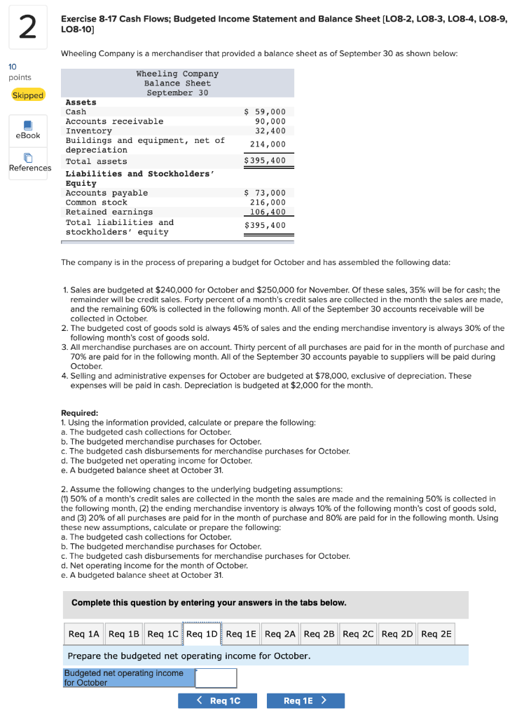 59,000 90,000 32,400 214,000 eBook Wheeling Company Balance Sheet September 30 Assets