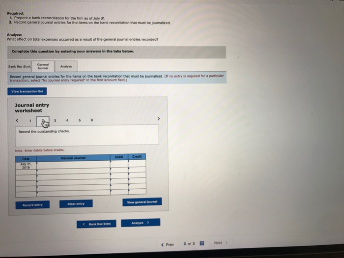 from the bank's Website. The balance shown on the bank statement was