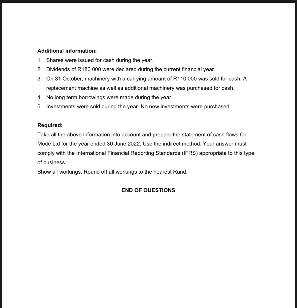through the current accounts of the partners. Interest rates are as follows: