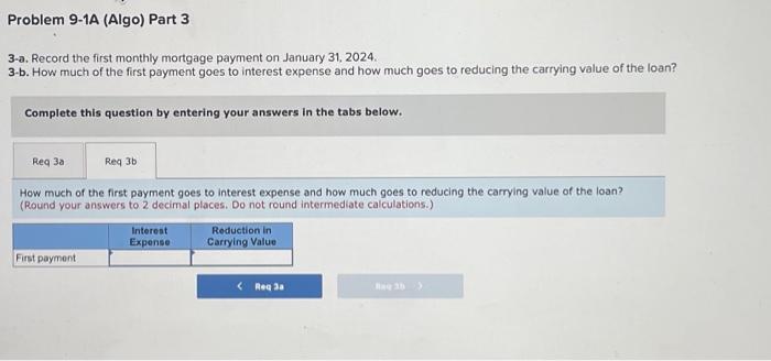 2024, Bloomfield Enterprises purchases a building for $140,000, paying $40,000 down and